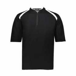 Holloway 229681 Youth Clubhouse Short Sleeve Quarter-Zip Pullover