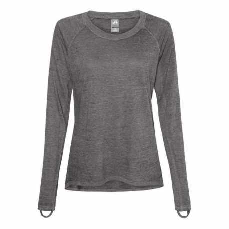 J America 8118 Women's Zen Jersey Hi-Low Long Sleeve T-Shirt