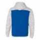 J America 8676 Melange Fleece Colorblocked Hooded Sweatshirt