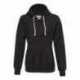 J America 8694 Women's French Terry Sport Lace Scuba Hooded Pullover