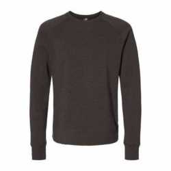 J America 8707 Ripple Fleece Raglan Crewneck Sweatshirt