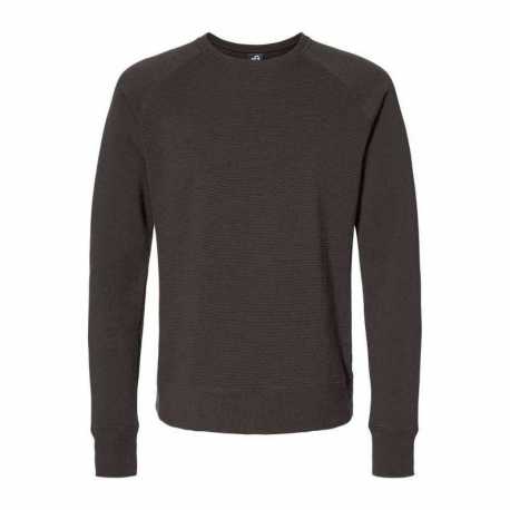 J America 8707 Ripple Fleece Raglan Crewneck Sweatshirt