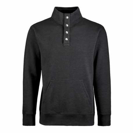 J America 8708 Ripple Fleece Snap Sweatshirt