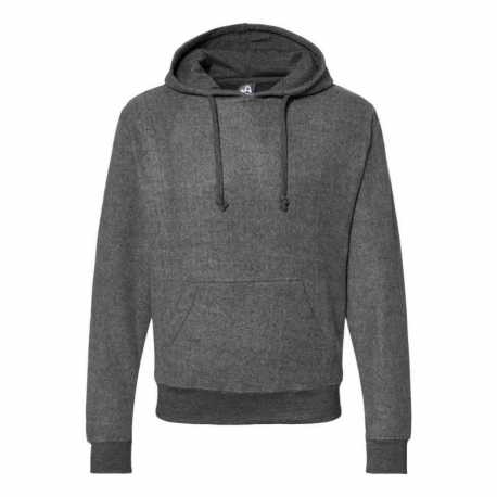 J America 8709 Flip Side Fleece Hooded Sweatshirt