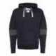 J America 8832 Sport Lace Colorblocked Fleece Hooded Sweatshirt