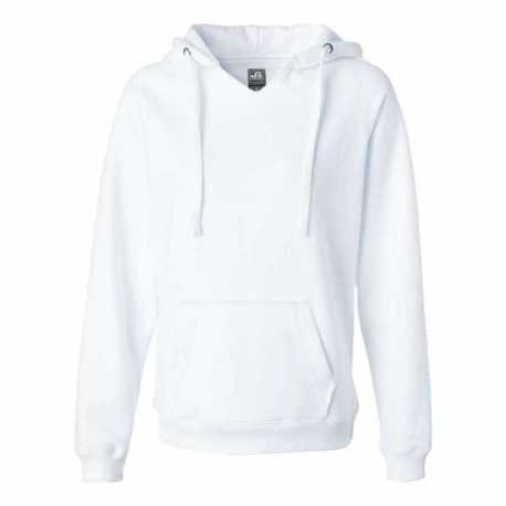 J America 8836 Women's Sueded V-Neck Hooded Sweatshirt