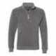 J America 8869 Triblend Quarter-Zip Sweatshirt