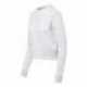 MV Sport W22106 Women's Cloud Fleece Crop Crewneck Sweatshirt