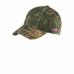 Port & Company C909 Americana Contrast Stitch Camouflage Cap