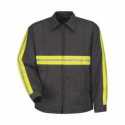 Red Kap JT50ENT Enhanced Visibility Perma-Lined Panel Jacket - Tall Sizes