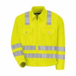 Red Kap JY32T Hi-Visibility Ike Jacket - Tall Sizes