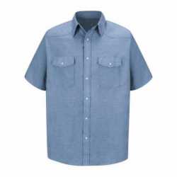 Red Kap SC24T Deluxe Western Style Short Sleeve Shirt - Tall Sizes