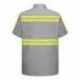 Red Kap SC40ET Enhanced Visibility Short Sleeve Cotton Work Shirt - Tall Sizes