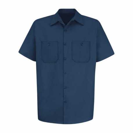 Red Kap SC40T Cotton Short Sleeve Uniform Shirt - Tall Sizes