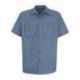 Red Kap SC40T Cotton Short Sleeve Uniform Shirt - Tall Sizes