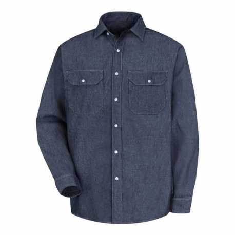 Red Kap SD78T Deluxe Denim Long Sleeve Shirt - Tall Sizes