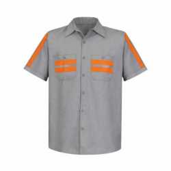 Red Kap SP24ET Enhanced Visibility Industrial Work Shirt - Tall Sizes