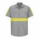 Red Kap SP24ET Enhanced Visibility Industrial Work Shirt - Tall Sizes