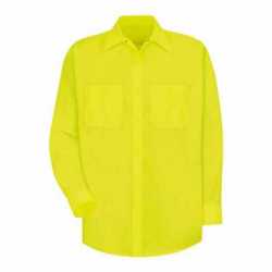 Red Kap SS14T Enhanced Visibility Long Sleeve Work Shirt - Tall Sizes