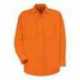 Red Kap SS14T Enhanced Visibility Long Sleeve Work Shirt - Tall Sizes