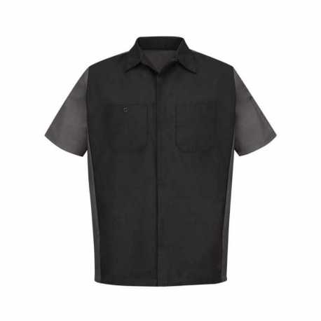 Red Kap SY20T Short Sleeve Automotive Crew Shirt - Tall Sizes