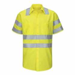 Red Kap SY24T Enhanced & Hi-Visibility Work Shirt - Tall Sizes