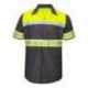 Red Kap SY80T Hi-Visibility Colorblock Ripstop Short Sleeve Work Shirt - Tall Sizes