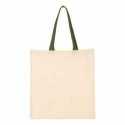 Q-Tees QTB6000 Economical Tote with Contrast-Color Handles