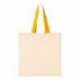 Q-Tees QTB6000 Economical Tote with Contrast-Color Handles