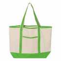 Q-Tees Q1500 34.6L Large Canvas Deluxe Tote