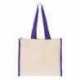 Q-Tees Q1100 14L Tote with Contrast-Color Handles