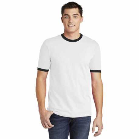 American Apparel 2410W Fine Jersey Ringer T-Shirt