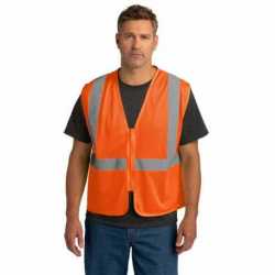 CornerStone CSV101 ANSI 107 Class 2 Economy Mesh Zippered Vest