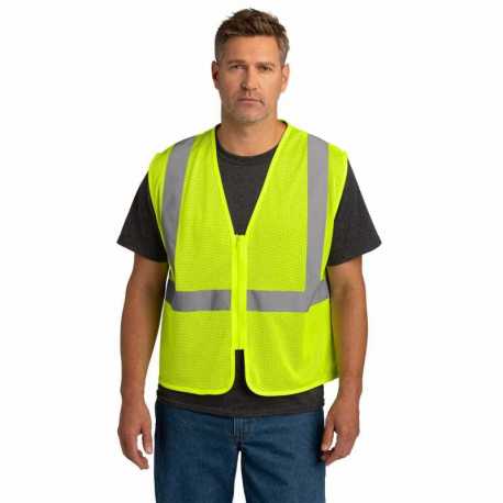 CornerStone CSV101 ANSI 107 Class 2 Economy Mesh Zippered Vest