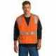 CornerStone CSV104 ANSI 107 Class 2 Mesh Six-Pocket Zippered Vest