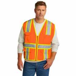 CornerStone CSV105 ANSI 107 Class 2 Surveyor Zippered Two-Tone Vest