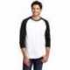 District DM136 Perfect Tri 3/4-Sleeve Raglan