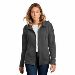 District DT1104 Women's Perfect Weight Fleece Drop Shoulder Full-Zip Hoodie