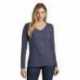 District DT6201 Women's Very Important Tee Long Sleeve V-Neck