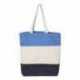 Q-Tees Q125900 11L Tri-Color Tote