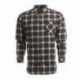 Burnside B8212 Woven Plaid Flannel With Biased Pocket