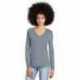 District DT135 Women's Perfect Tri Long Sleeve V-Neck Tee