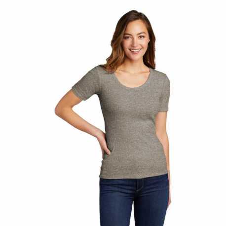 District DT6020 Women's V.I.T Rib Scoop Neck Tee