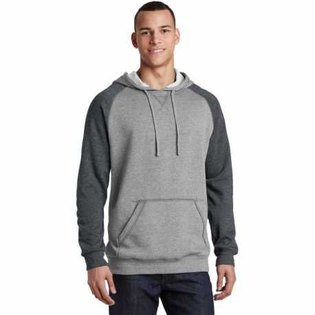 District DT196 Young Mens Lightweight Fleece Raglan Hoodie