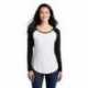 Sport-Tek LST400LS Ladies PosiCharge Long Sleeve Tri-Blend Wicking Scoop Neck Raglan Tee