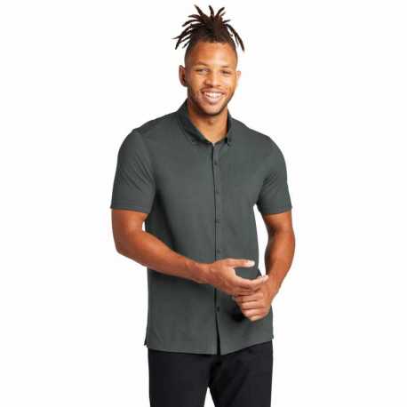 Mercer+Mettle MM1006 Stretch Pique Full-Button Polo