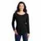 Sport-Tek LST400LS Ladies PosiCharge Long Sleeve Tri-Blend Wicking Scoop Neck Raglan Tee