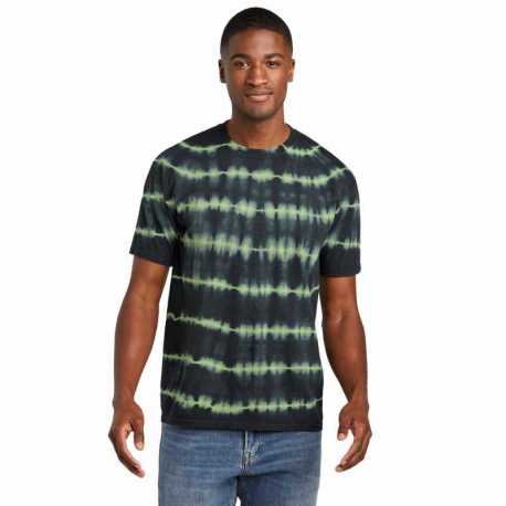 Port & Company PC142 Allover Stripe Tie-Dye Tee