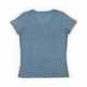 LAT 3591 Ladies V-Neck Harborside Melange Jersey T-Shirt