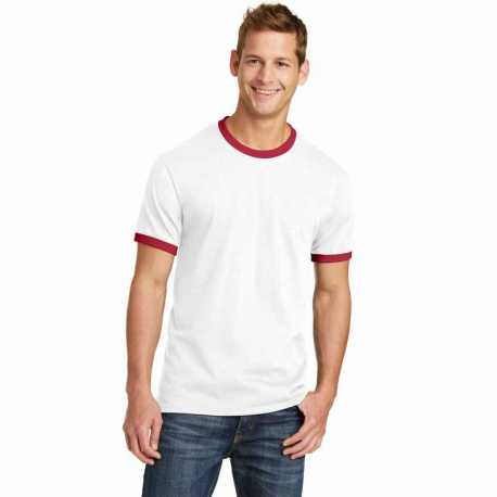 Port & Company PC54R Core Cotton Ringer Tee